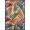 Homeroots 6 x 9 ft. Multi Color Leaves Indoor & Outdoor Area Rug 384945 - alternate 1